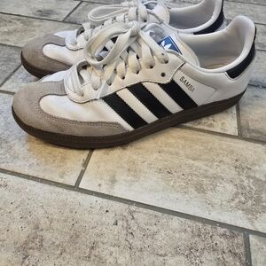 Adidas Samba White and Black Sneakers